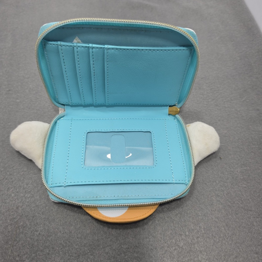 Sanrio Loungefly Cinnamoroll Mushroom Fuzzy Zipper Wallet Used G - Picture 3 of 8